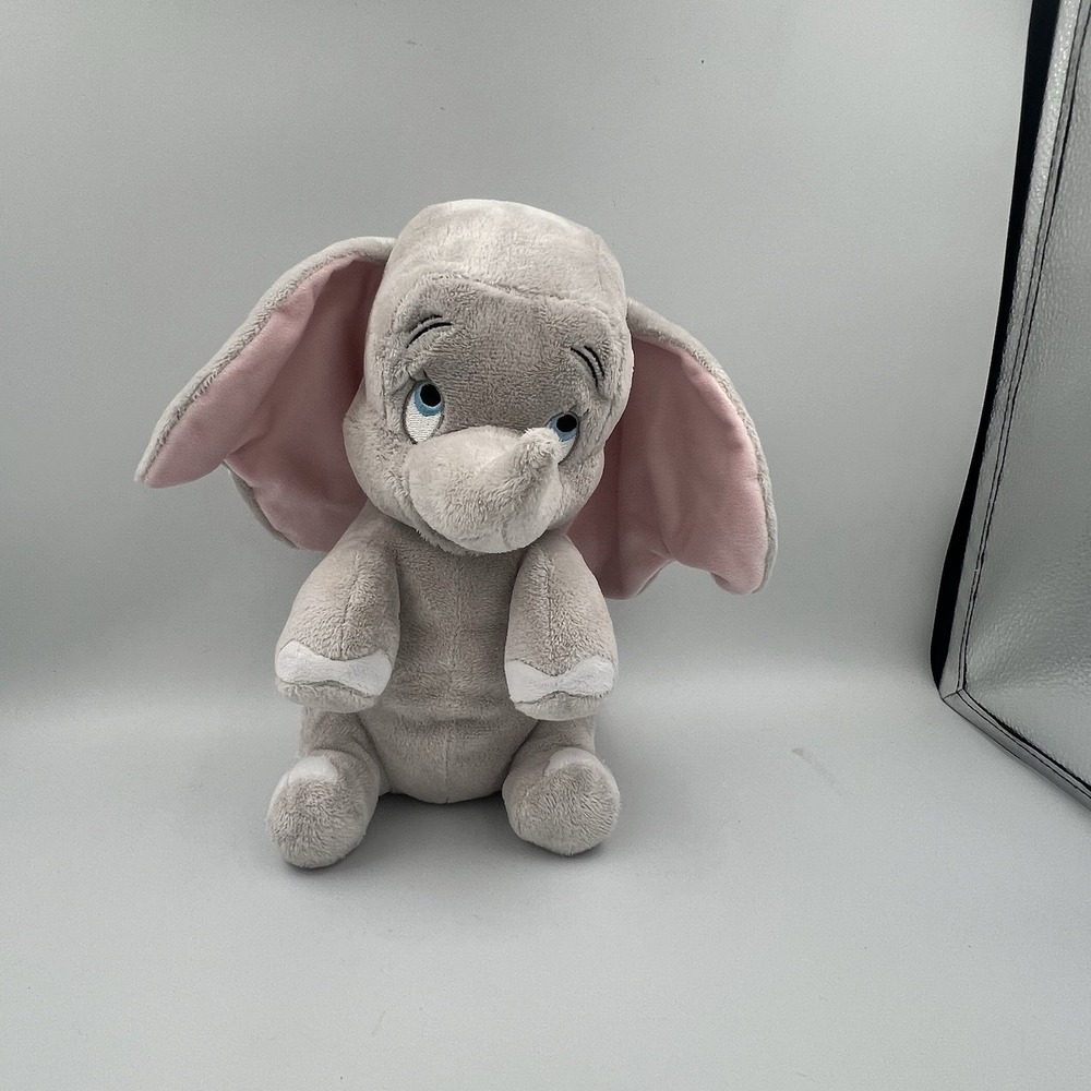 Disney Parks Babies Dumbo Baby Elephant Gray Plush Stuffed Animal 10" Toy